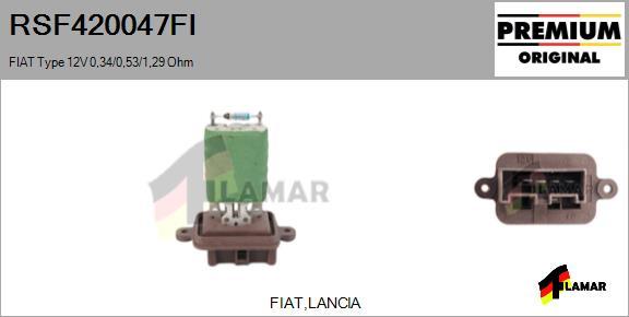 FLAMAR RSF420047FI - Съпротивление, вентилатор за вътрешно пространство vvparts.bg