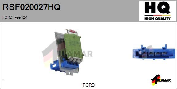 FLAMAR RSF020027HQ - Съпротивление, вентилатор за вътрешно пространство vvparts.bg