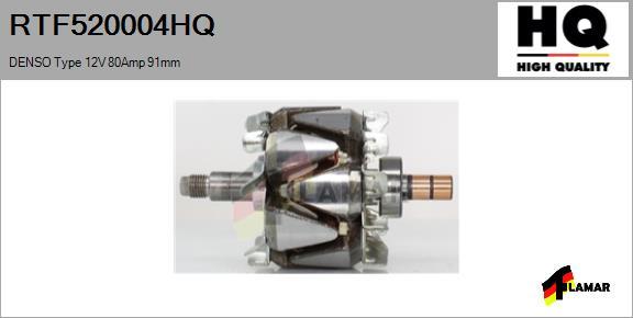 FLAMAR RTF520004HQ - Ротор, генератор vvparts.bg