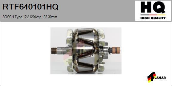 FLAMAR RTF640101HQ - Ротор, генератор vvparts.bg