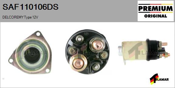 FLAMAR SAF110106DS - Магнитен превключвател, стартер vvparts.bg