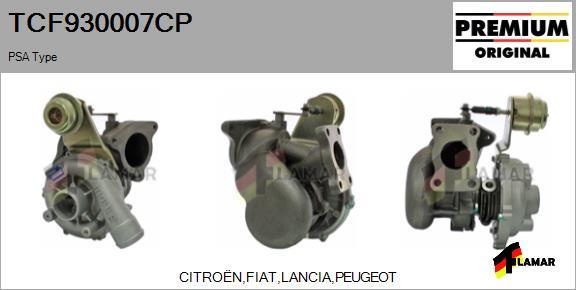 FLAMAR TCF930007CP - Турбина, принудително пълнене с въздух vvparts.bg