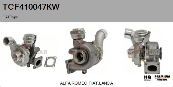 FLAMAR TCF410047KW - Турбина, принудително пълнене с въздух vvparts.bg