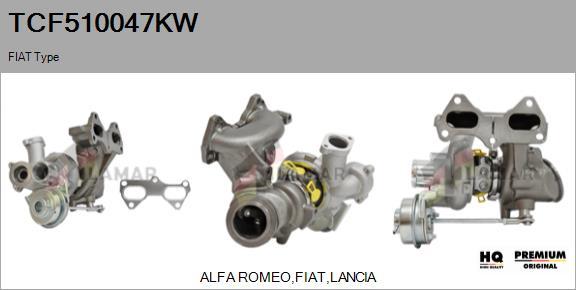 FLAMAR TCF510047KW - Турбина, принудително пълнене с въздух vvparts.bg