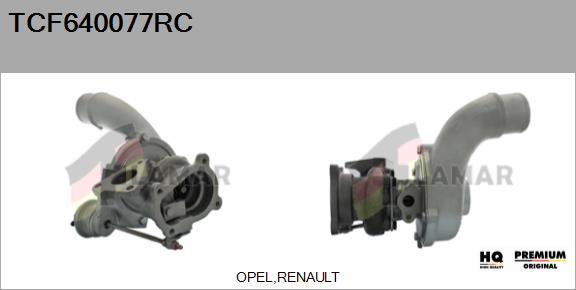 FLAMAR TCF640077RC - Турбина, принудително пълнене с въздух vvparts.bg