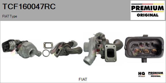 FLAMAR TCF160047RC - Турбина, принудително пълнене с въздух vvparts.bg