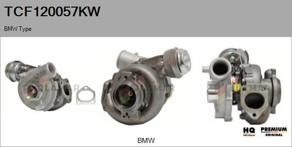 FLAMAR TCF120057KW - Турбина, принудително пълнене с въздух vvparts.bg