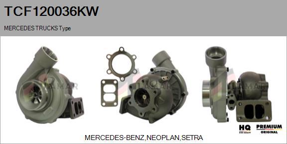 FLAMAR TCF120036KW - Турбина, принудително пълнене с въздух vvparts.bg