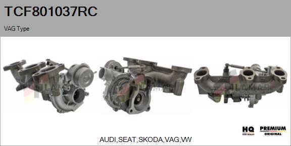 FLAMAR TCF801037RC - Турбина, принудително пълнене с въздух vvparts.bg