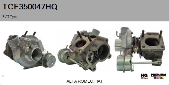 FLAMAR TCF350047HQ - Турбина, принудително пълнене с въздух vvparts.bg