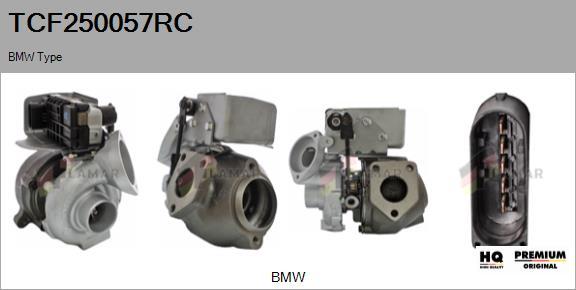 FLAMAR TCF250057RC - Турбина, принудително пълнене с въздух vvparts.bg