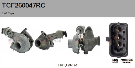 FLAMAR TCF260047RC - Турбина, принудително пълнене с въздух vvparts.bg