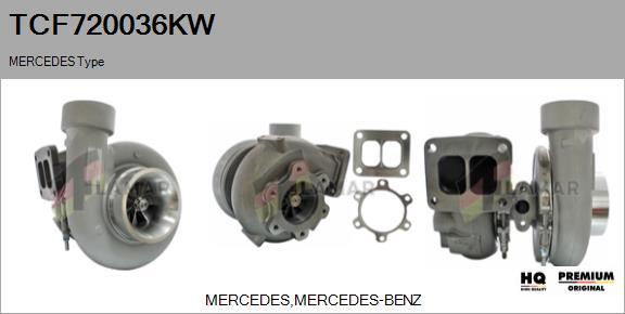 FLAMAR TCF720036KW - Турбина, принудително пълнене с въздух vvparts.bg