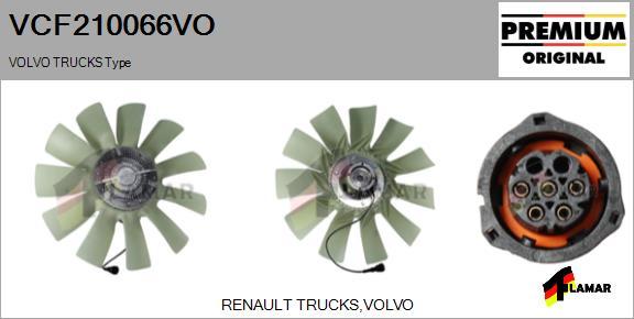 FLAMAR VCF210066VO - Съединител, вентилатор на радиатора vvparts.bg