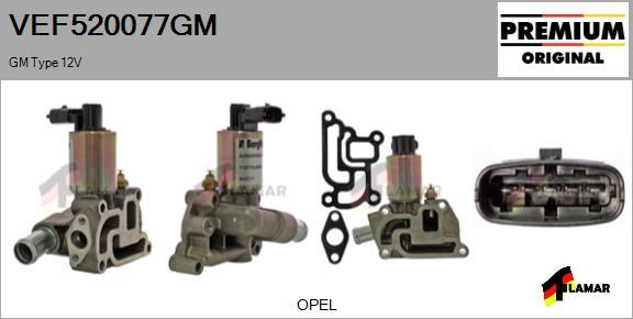 FLAMAR VEF520077GM - AGR-Клапан vvparts.bg