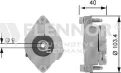 Flennor FA99010 - Паразитна / водеща ролка, пистов ремък vvparts.bg