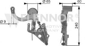 Flennor FA99391 - Паразитна / водеща ролка, пистов ремък vvparts.bg