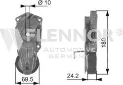 Flennor FA27699 - Паразитна / водеща ролка, пистов ремък vvparts.bg