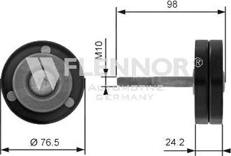 Flennor FS99424 - Паразитна / водеща ролка, пистов ремък vvparts.bg