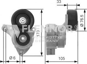 Flennor FS99472 - Паразитна / водеща ролка, пистов ремък vvparts.bg