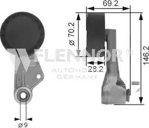 Flennor FS99182 - Паразитна / водеща ролка, пистов ремък vvparts.bg