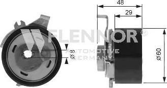 Flennor FS99323 - Обтяжна ролка, ангренаж vvparts.bg