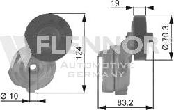 Flennor FS99285 - Паразитна / водеща ролка, пистов ремък vvparts.bg