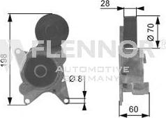 Flennor FS50905 - Паразитна / водеща ролка, пистов ремък vvparts.bg