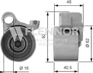 Flennor FS60690 - Обтяжна ролка, ангренаж vvparts.bg