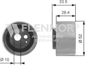 Flennor FS63491 - Обтяжна ролка, ангренаж vvparts.bg