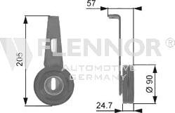 Flennor FS22910 - Паразитна / водеща ролка, пистов ремък vvparts.bg