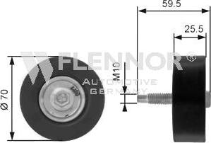 Flennor FU99380 - Паразитна / водеща ролка, пистов ремък vvparts.bg