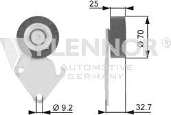 Flennor FU22924 - Паразитна / водеща ролка, пистов ремък vvparts.bg