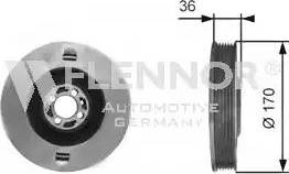 Flennor FVD99535 - Ремъчна шайба, колянов вал vvparts.bg