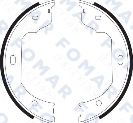 FOMAR Friction FO 9090 - Комплект спирачна челюст vvparts.bg