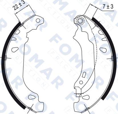 FOMAR Friction FO 9048 - Комплект спирачна челюст vvparts.bg