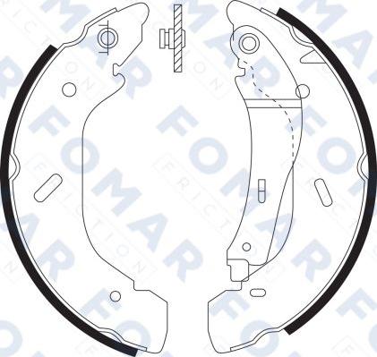 FOMAR Friction FO 9069 - Комплект спирачна челюст vvparts.bg