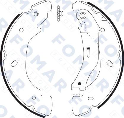 FOMAR Friction FO 9064 - Комплект спирачна челюст vvparts.bg