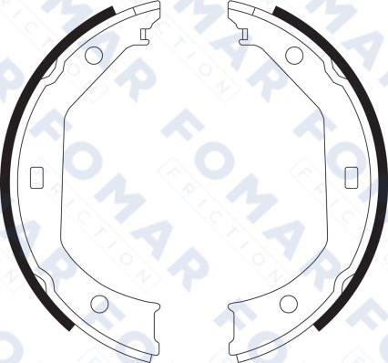 FOMAR Friction FO 9065 - Комплект спирачна челюст vvparts.bg