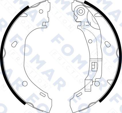 FOMAR Friction FO 9066 - Комплект спирачна челюст vvparts.bg