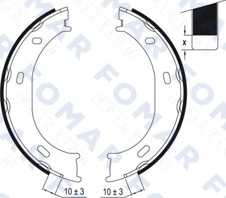 FOMAR Friction FO 9014 - Комплект спирачна челюст vvparts.bg