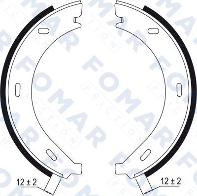 FOMAR Friction FO 9010 - Комплект спирачна челюст vvparts.bg