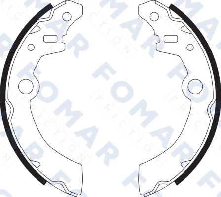 FOMAR Friction FO 9089 - Комплект спирачна челюст vvparts.bg