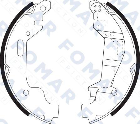 FOMAR Friction FO 9084 - Комплект спирачна челюст vvparts.bg