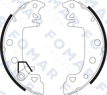 FOMAR Friction FO 9083 - Комплект спирачна челюст vvparts.bg