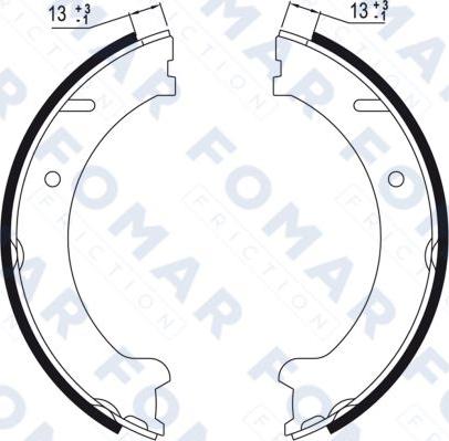 FOMAR Friction FO 9029 - Комплект спирачна челюст vvparts.bg