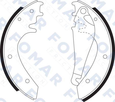 FOMAR Friction FO 9079 - Комплект спирачна челюст vvparts.bg
