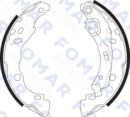 FOMAR Friction FO 9074 - Комплект спирачна челюст vvparts.bg