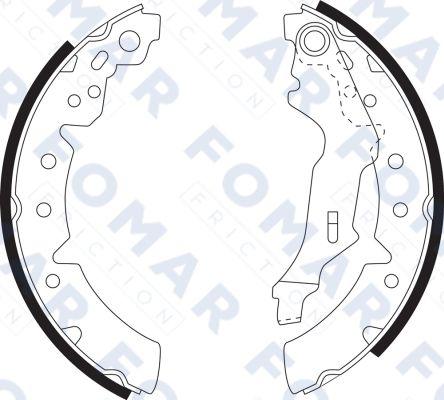 FOMAR Friction FO 9075 - Комплект спирачна челюст vvparts.bg