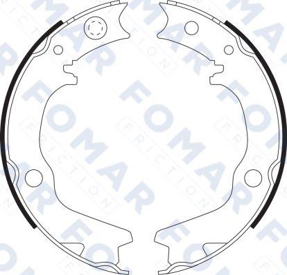 FOMAR Friction FO 9078 - Комплект спирачна челюст vvparts.bg